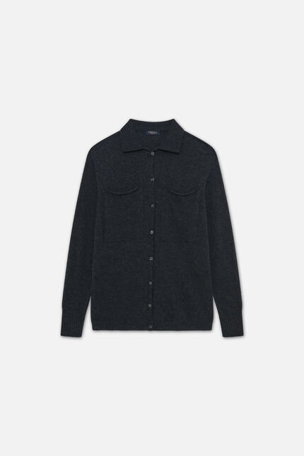 Malha Mpatty made in Italy cinzento escuro mulher