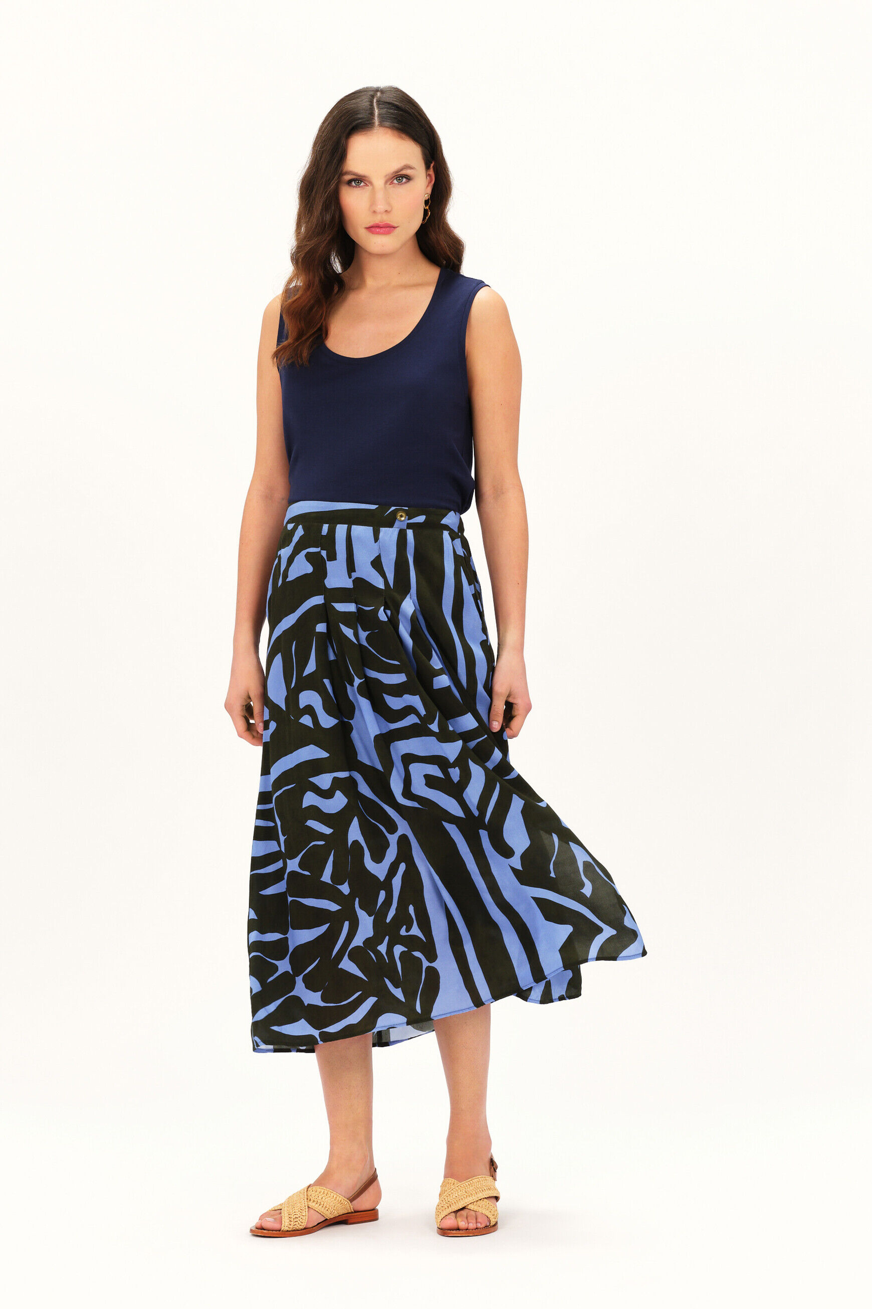Jupes longues Femme unies ou imprimees Caroll