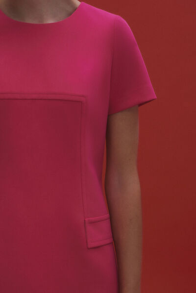 robe cannelle rose fushia femme
