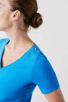 Manon t-shirt turquoise blue woman