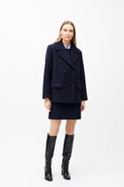 Gabane coat navy blue woman