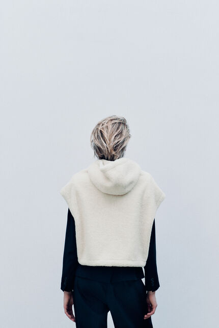 Manteau giboulee ivoire femme