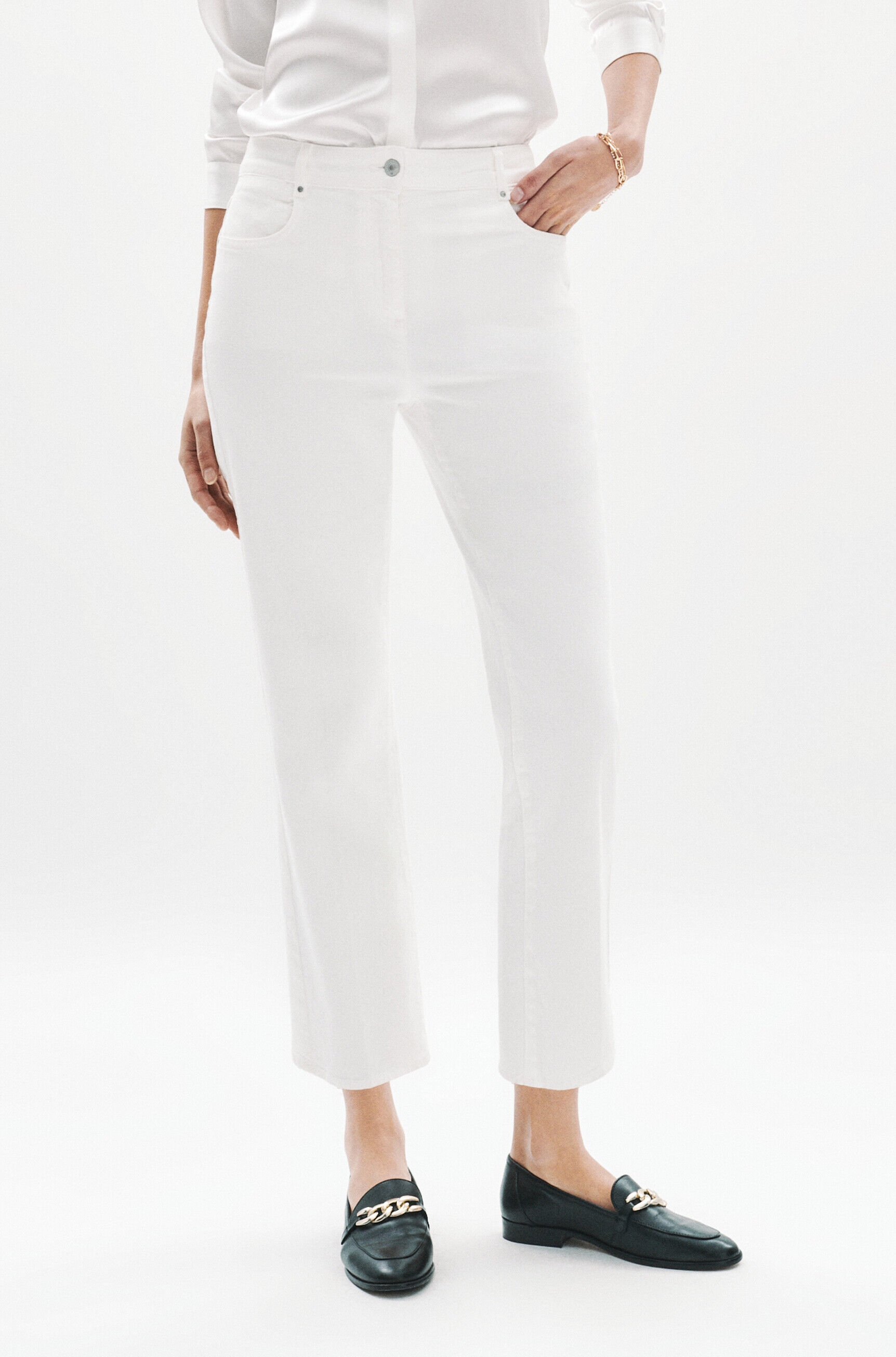 pantalon como ivoire femme