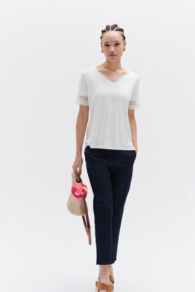 tshirt julia ivoire femme