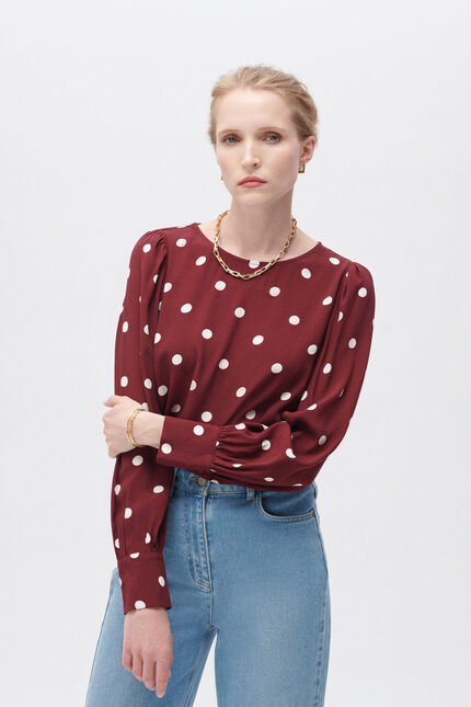 Blouse christy bordeaux femme