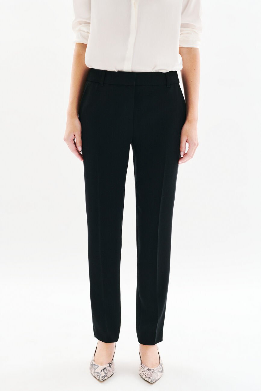 Pantalon pgautier noir femme