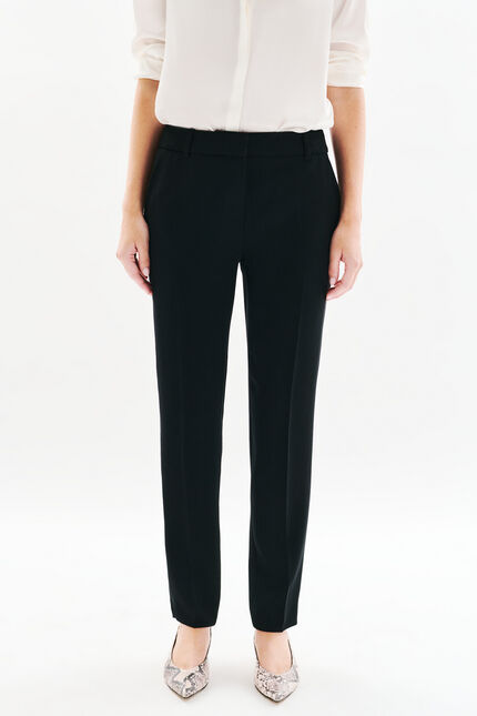 Pantalon pgautier noir femme