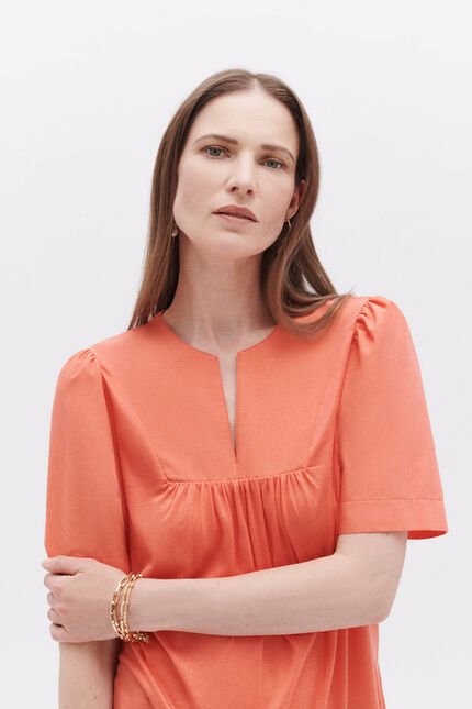 T-shirt tarya orange femme