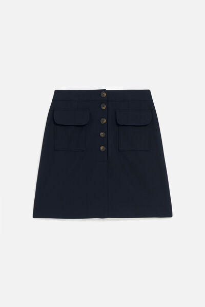 Jupe jimmy bleu marine femme