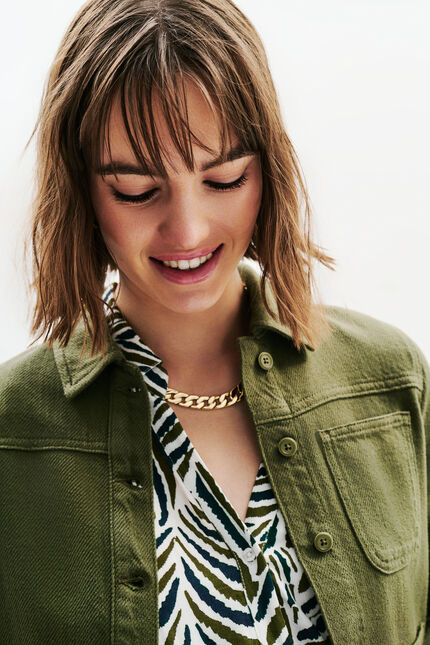 veste minata vert kaki femme