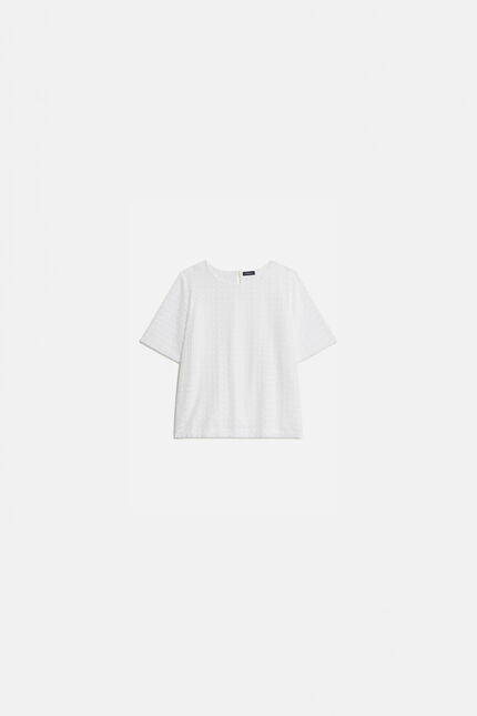 T-shirt tboxy ivoire femme