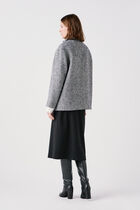 Gomain coat black woman