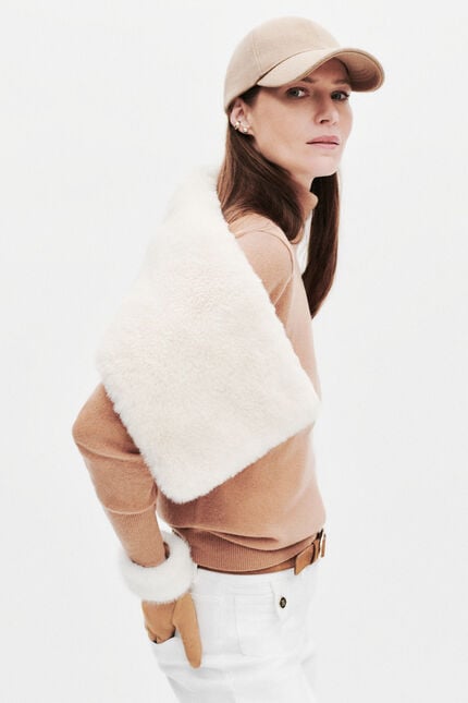 Sciarpa Petunia Xl sabbia donna