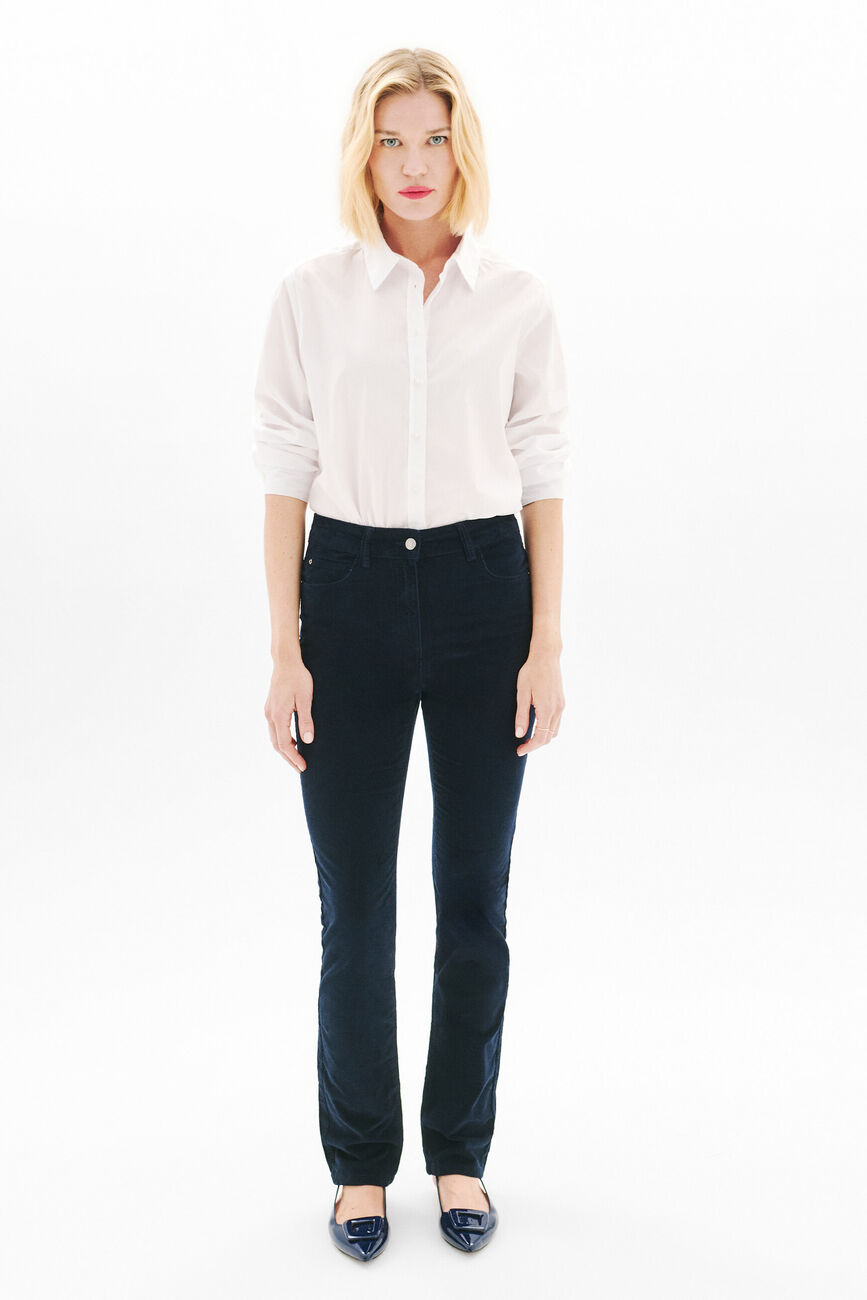 Pchicagov trousers navy blue woman