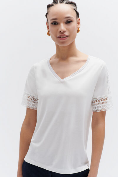 tshirt julia ivoire femme