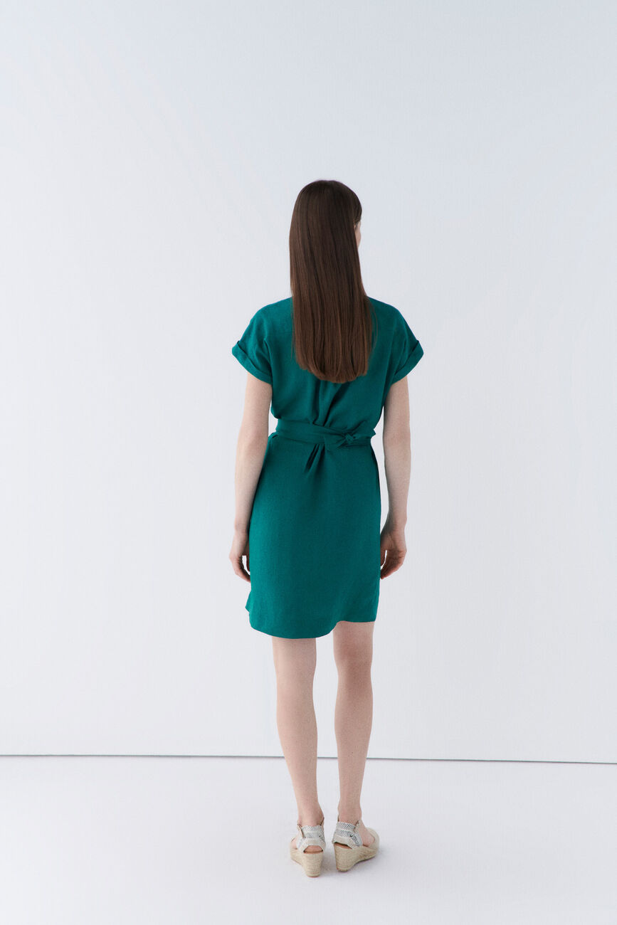Robe kellya vert emeraude femme