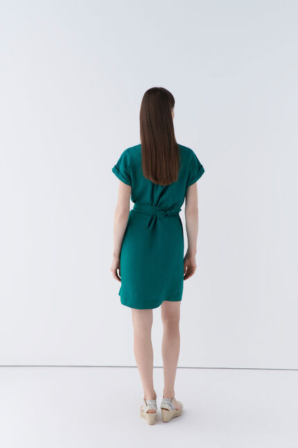 Robe kellya vert emeraude femme