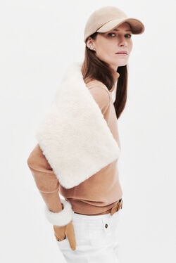 Écharpe Petunia XL sable femme