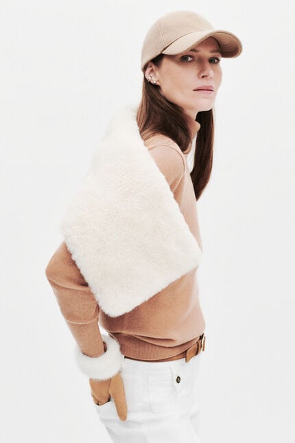 Scarf Petunia Xl sand woman