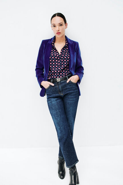 blazer aurora bleu femme