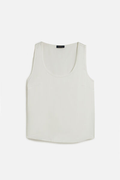 Blouse cmaelle blanc femme
