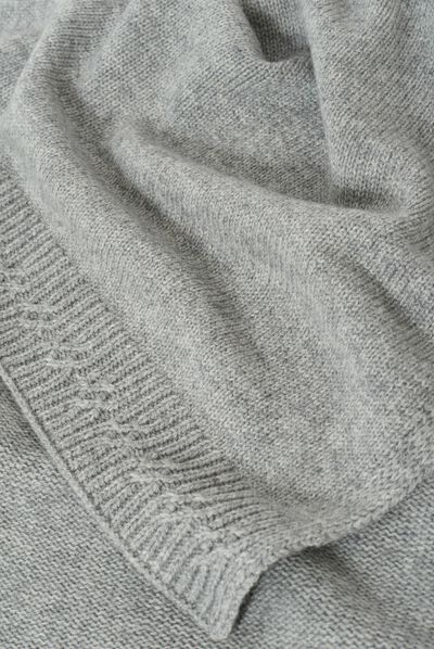 Echarpe isae gris femme