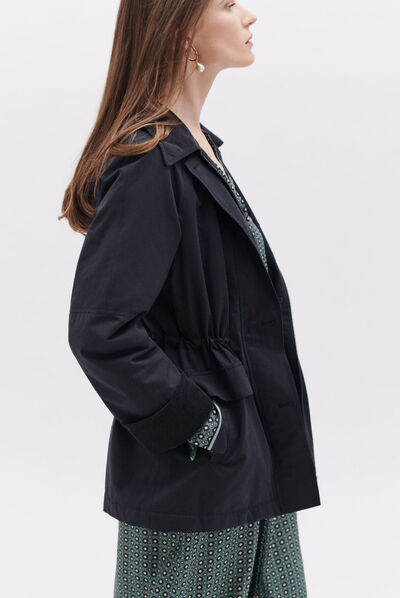 Parka gunter bleu marine femme