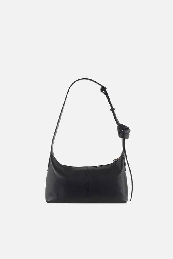 Soa Tasche aus natürlichem Leder schwarz damen