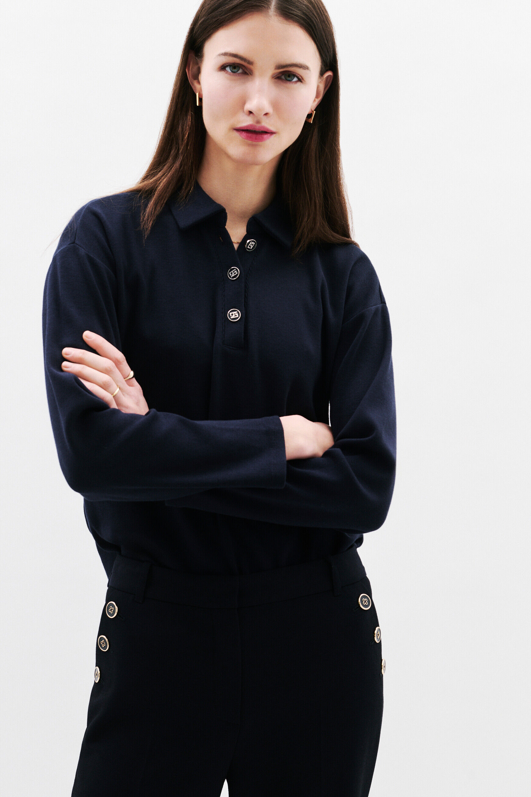 T-shirt Tderricka2 bleu marine femme