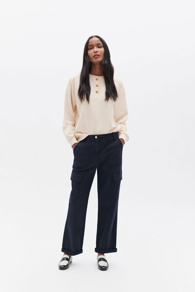 Broek Parks marineblauw vrouw