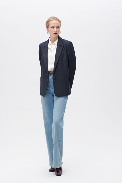 Giacca virginie blu navy donna