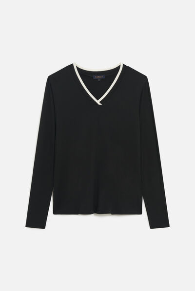 T-shirt tresor noir femme