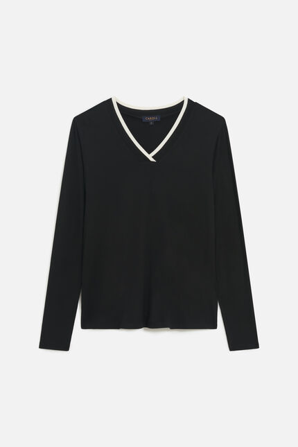 T-shirt tresor noir femme