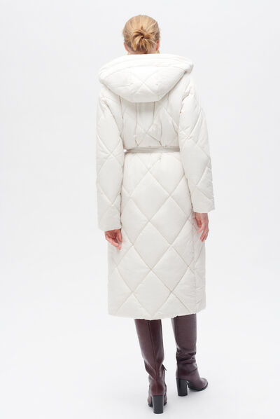 Doudoune grizzly ecru femme
