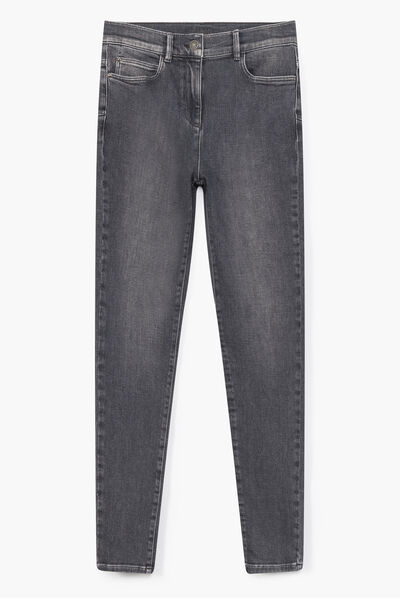 pantalon tom gris femme