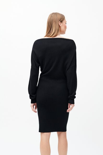 Vestido Rmary negro mujer