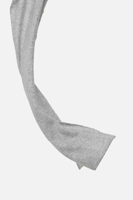 Mabel 100% cashmere scarf light grey woman