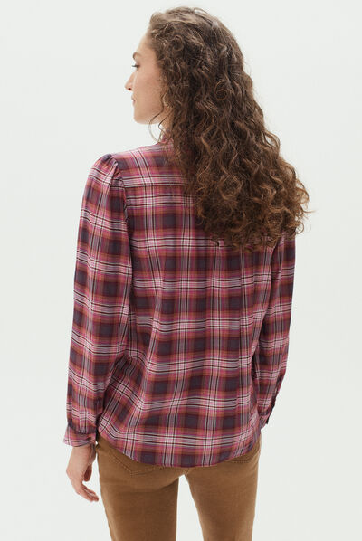 chemisier paulette rose cerise femme