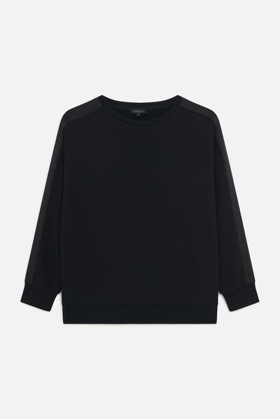 T-shirt tilleul preto mulher