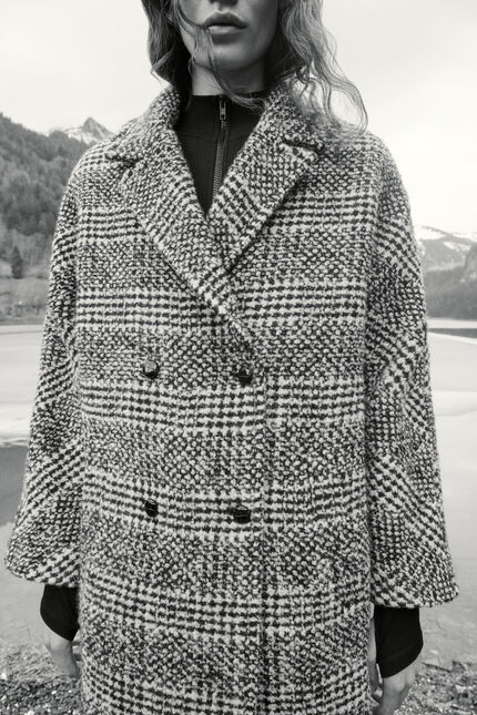 Manteau genie gris fonce femme