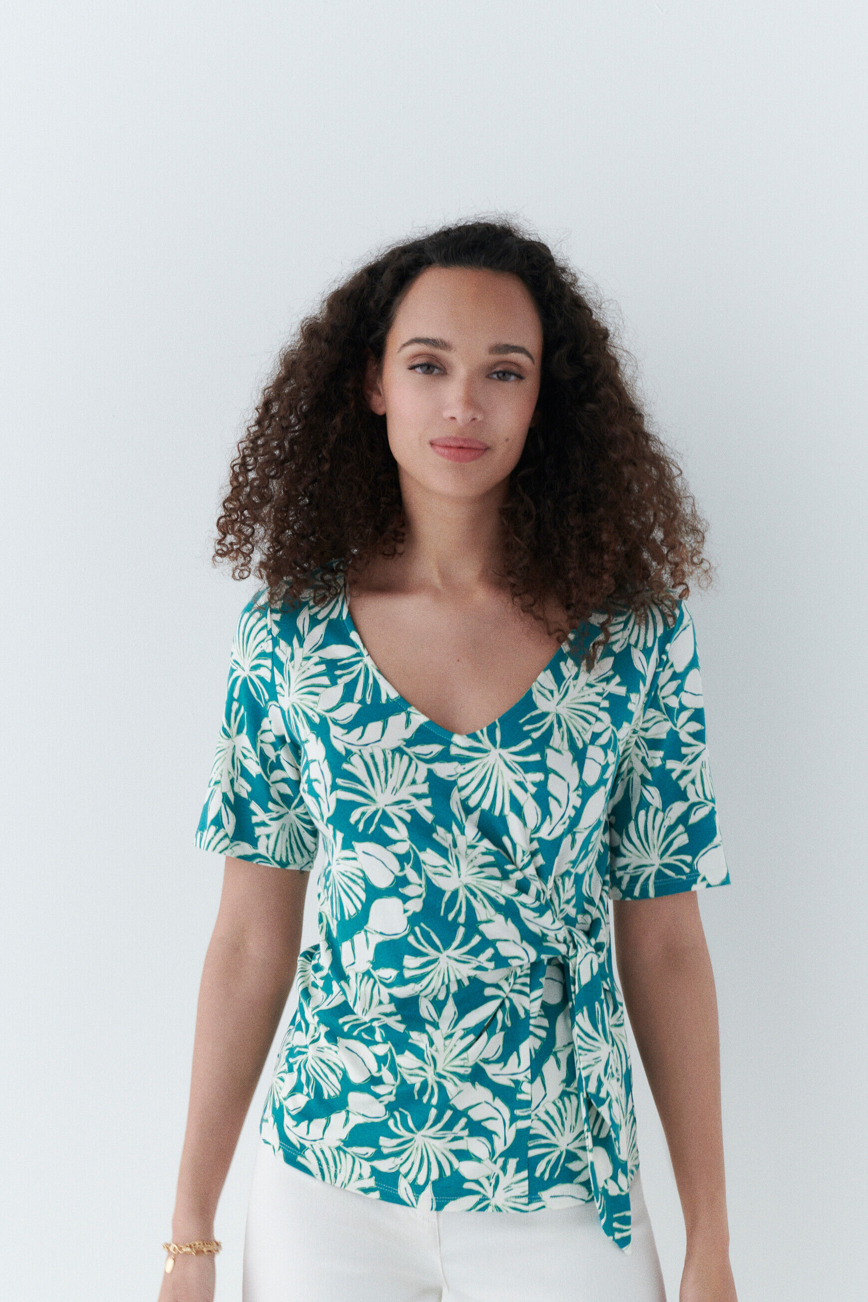 T-shirt tglycine vert emeraude femme