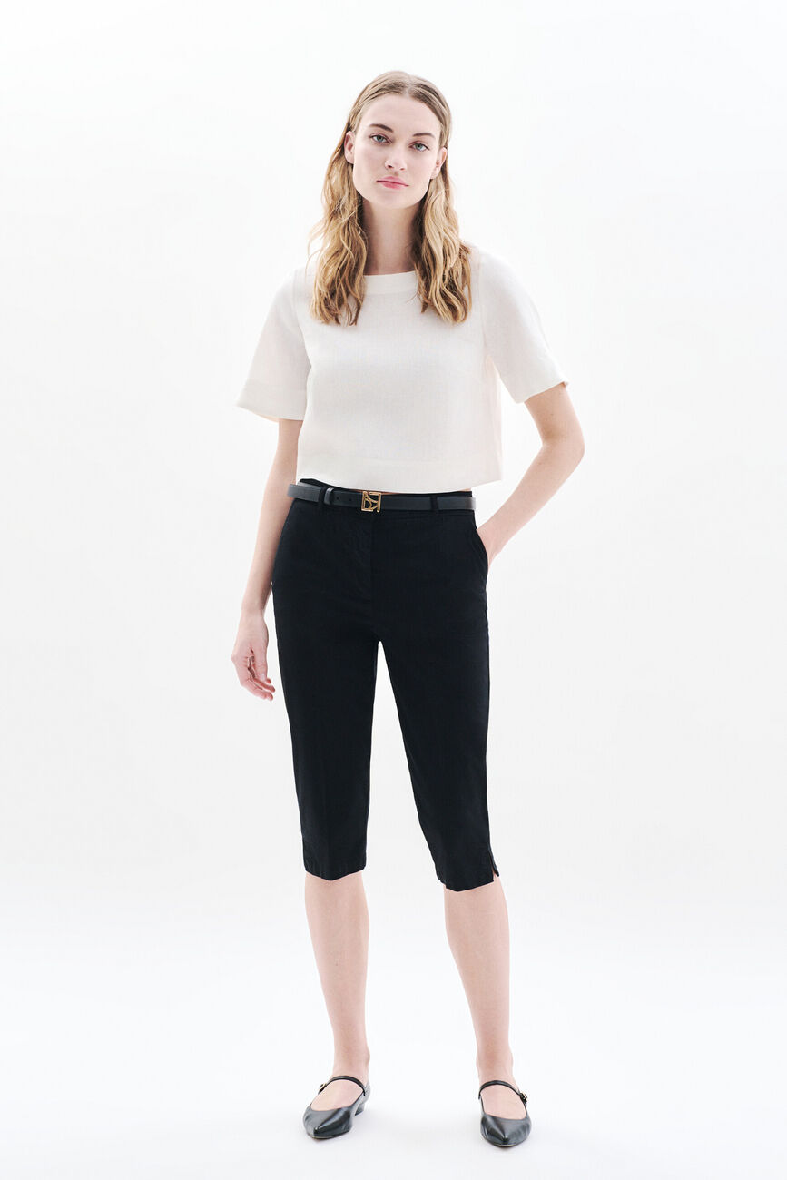 Pantalon Pcorsaire noir femme
