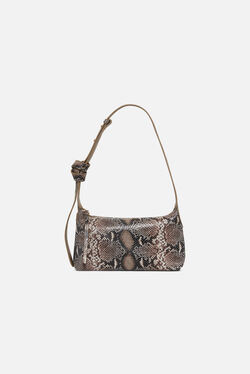 Soa bag in natural leather taupe woman