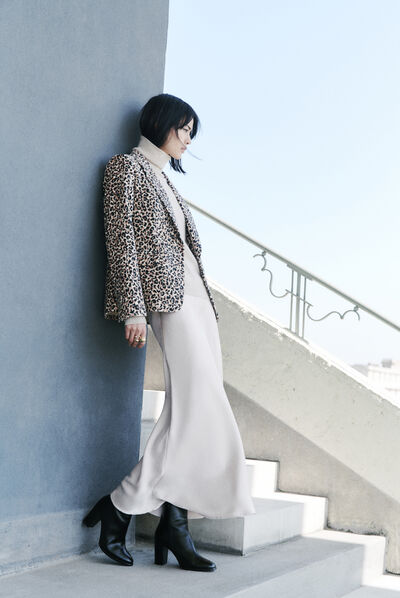 Giacca aurori marrone donna