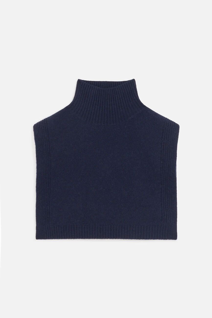 Poncho ysee bleu marine femme