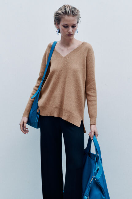 Pullover Mleopold made in Italy braun damen
