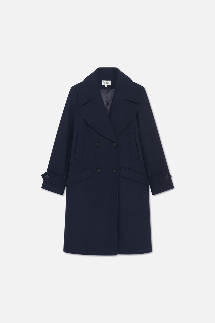 Marin coat navy blue woman