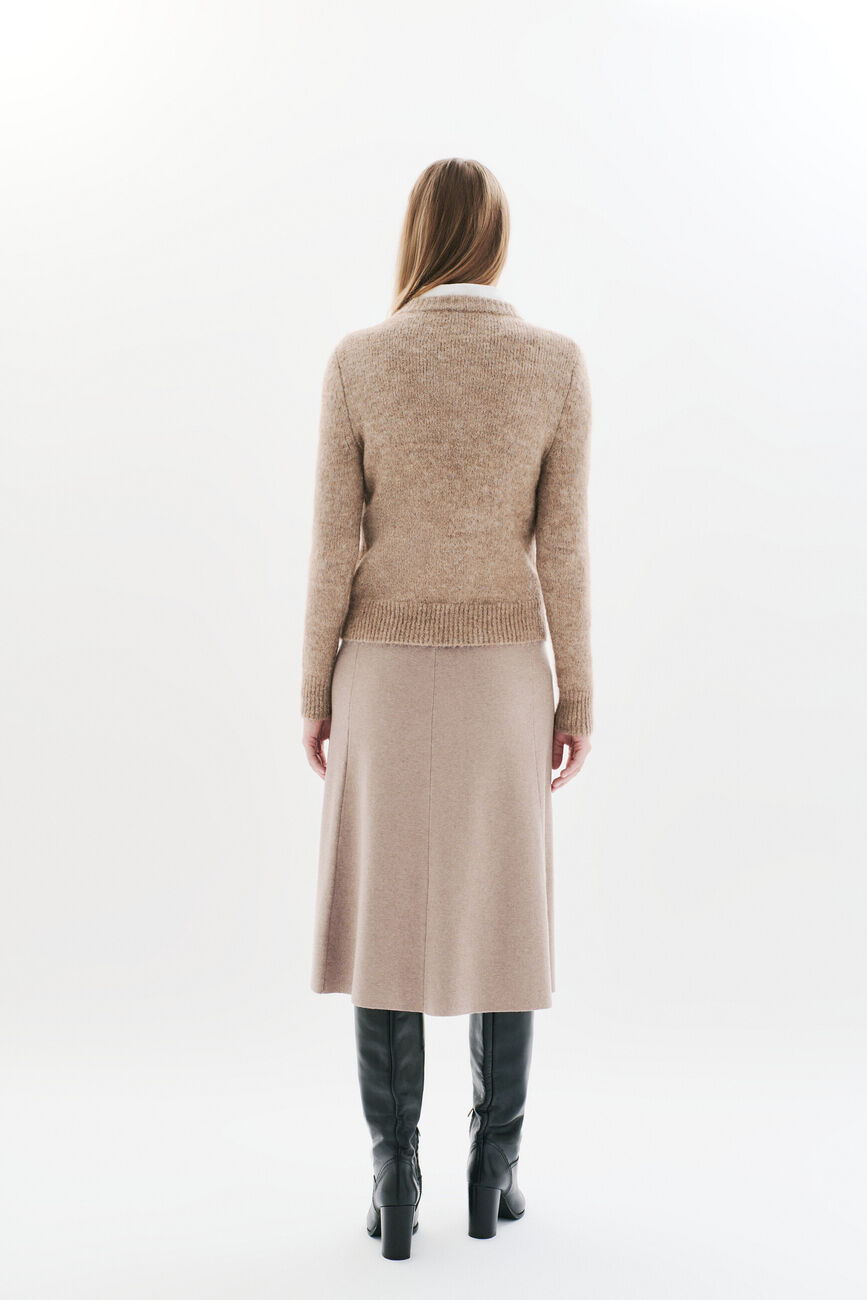 Trui Mdona lichtbruin vrouw