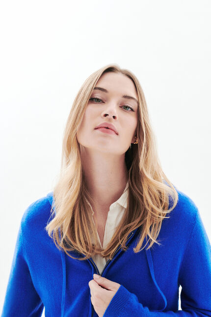 gilet basila bleu electrique femme