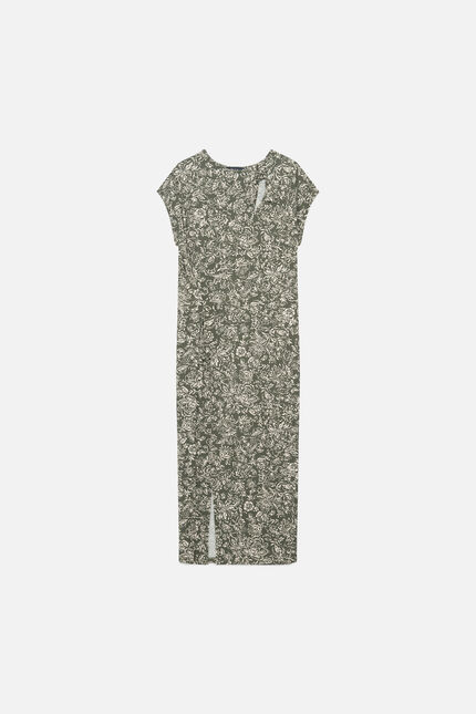 Robe Rosilda vert kaki femme